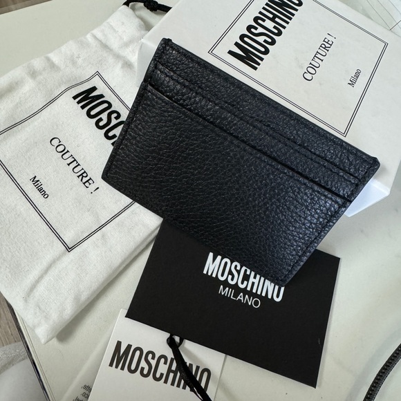 Leather Logo Cardcase Moshino